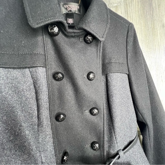 Victoria’s Secret Belted Wool Blend Pea Coat - Picture 3 of 7